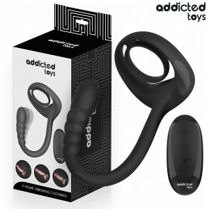 ADDICTED TOYS - ANELLO VIBRANTE PER IL PENE CON TELECOMANDO P-SPOT